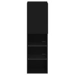 vidaXL TV skrinka s LED svetlami čierna 30,5x30x102 cm – Obrázok 9