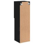 vidaXL TV skrinka s LED svetlami čierna 30,5x30x102 cm – Obrázok 11