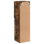 vidaXL TV skrinka s LED svetlami dymový dub 30,5x30x102 cm – Obrázok 11