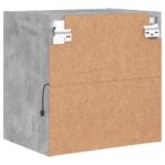 vidaXL Nočný stolík s LED svetlami nástenný betónovo sivý – Obrázok 9