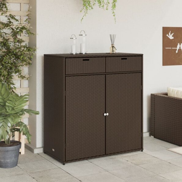 VXL8721012264908_g_en_hd_1.jpg vidaXL Záhradná úložná skriňa hnedá 105x55x113 cm polyratan – Obrázok 3