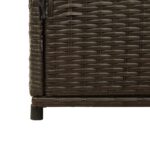 vidaXL Záhradná úložná skriňa hnedá 105x55x113 cm polyratan – Obrázok 10