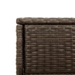 vidaXL Záhradná úložná skriňa hnedá 105x55x113 cm polyratan – Obrázok 11