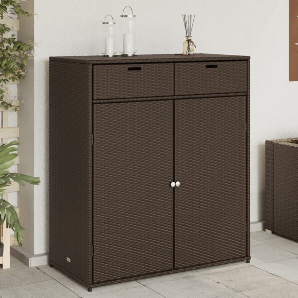 VXL8721012264908_m_en_hd_1.jpg vidaXL Záhradná úložná skriňa hnedá 105x55x113 cm polyratan – Obrázok 1