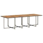 vidaXL 11-dielna záhradná jedálenská súprava s vankúšmi sivá polyratan – Obrázok 4