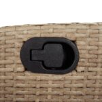 vidaXL 3-dielna záhr. jedálenská sada s vankúšmi mix béžovej polyratan – Obrázok 7