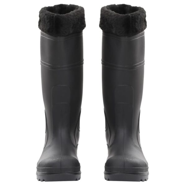 vidaXL Topánky do dažďa s vyberateľnými ponožkami čierne veľk. 40 PVC – Obrázok 3