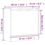 vidaXL Botník biely 60x21x57 cm kompozitné drevo – Obrázok 9