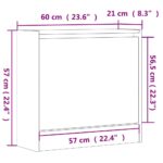 vidaXL Botník dub sonoma 60x21x57 cm kompozitné drevo – Obrázok 9