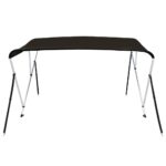 vidaXL 3-krídlová bimini strieška čierna 183x160x137 cm – Obrázok 3