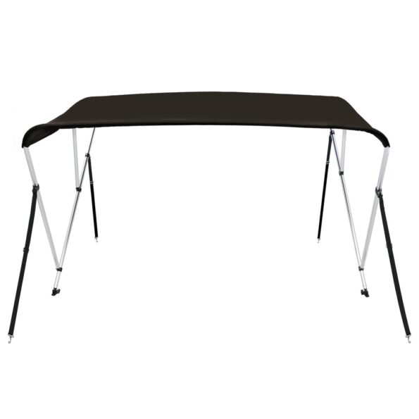 vidaXL 3-krídlová bimini strieška čierna 183x160x137 cm – Obrázok 3