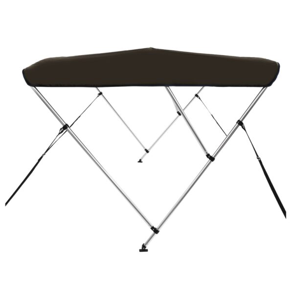vidaXL 3-krídlová bimini strieška čierna 183x160x137 cm – Obrázok 5