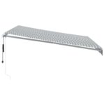 vidaXL Automaticky zaťahovacia markíza antracit a biela 400x350 cm – Obrázok 4