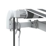 vidaXL Automaticky zaťahovacia markíza antracit a biela 400x350 cm – Obrázok 8
