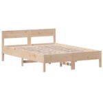 vidaXL Posteľ s matracom 120x200 cm borovicový masív – Obrázok 2