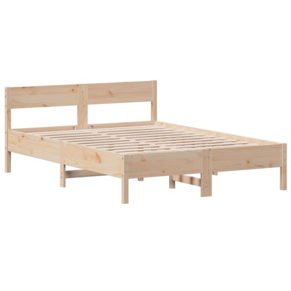 vidaXL Posteľ s matracom 120x200 cm borovicový masív – Obrázok 2