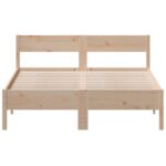 vidaXL Posteľ s matracom 120x200 cm borovicový masív – Obrázok 4