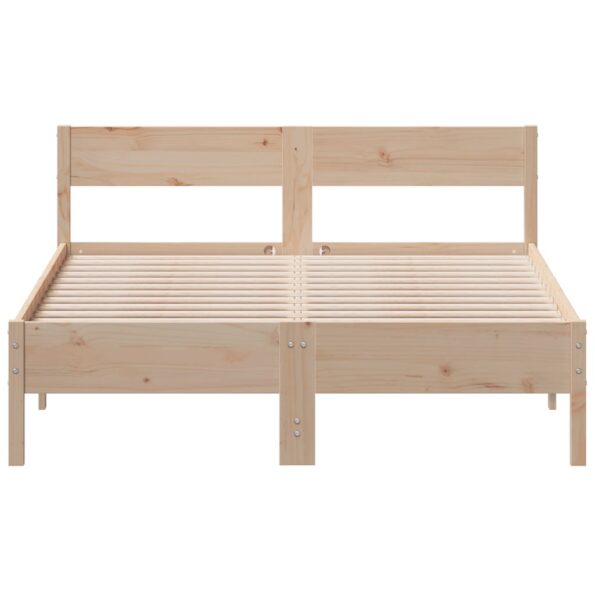 vidaXL Posteľ s matracom 120x200 cm borovicový masív – Obrázok 4