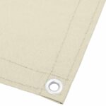 vidaXL Balkónová zástena krémová 120x700 cm 100 % polyester oxford – Obrázok 3