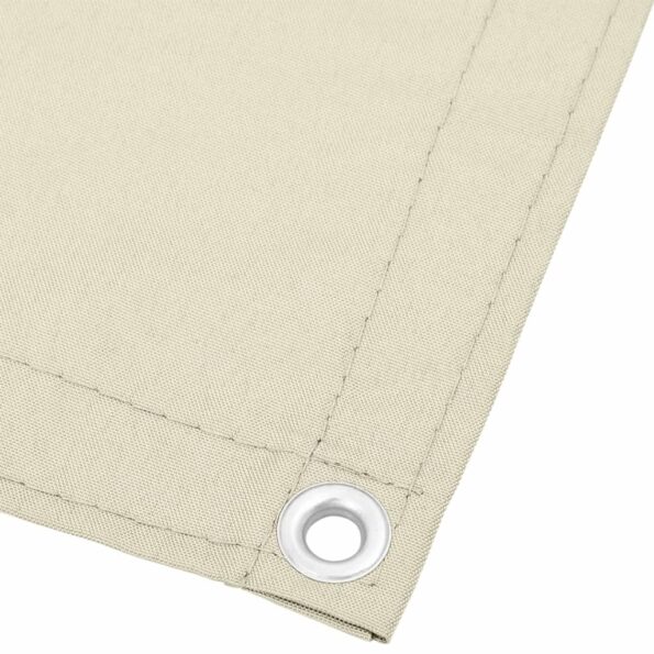 vidaXL Balkónová zástena krémová 120x700 cm 100 % polyester oxford – Obrázok 3