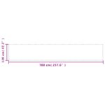 vidaXL Balkónová zástena krémová 120x700 cm 100 % polyester oxford – Obrázok 6