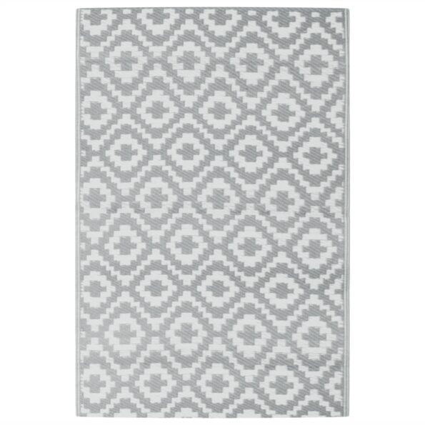 vidaXL Vonkajší koberec ARAKIL sivý 120x180 cm PP – Obrázok 2