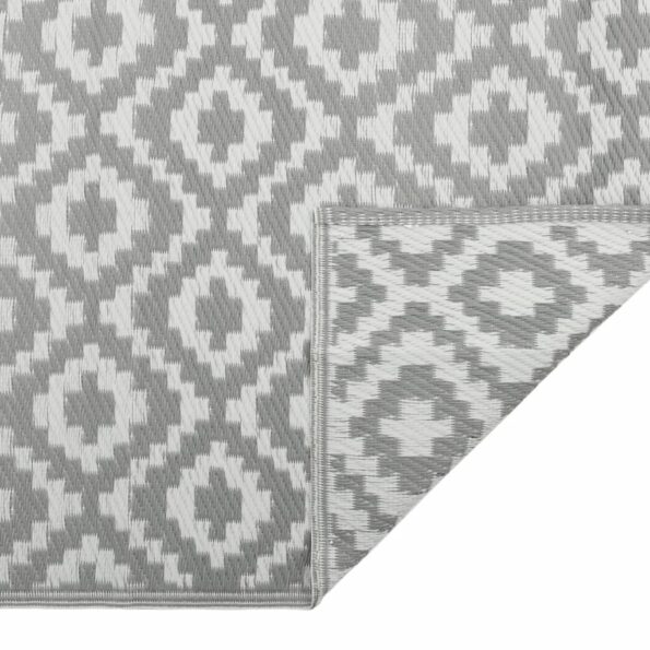 vidaXL Vonkajší koberec ARAKIL sivý 120x180 cm PP – Obrázok 4