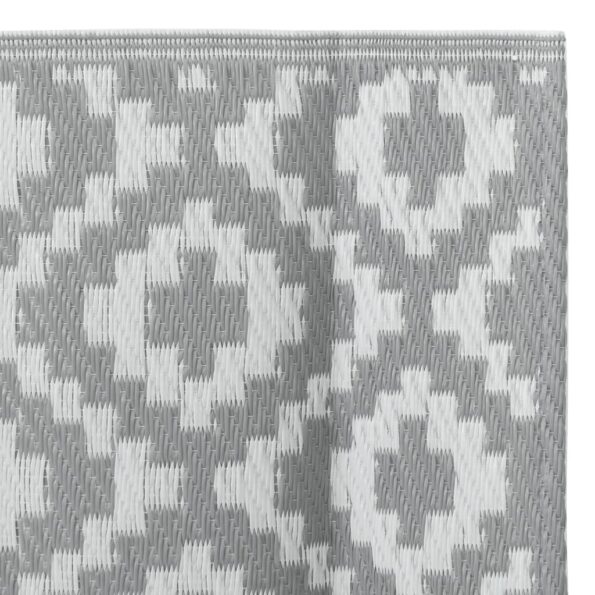 vidaXL Vonkajší koberec ARAKIL sivý 120x180 cm PP – Obrázok 5