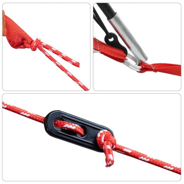 vidaXL Rodinný stan kupolový 11 osôb sivo-oranžový vodeodolný – Obrázok 11