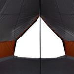 vidaXL Rodinný stan tipi 10 osôb sivo-oranžový vodeodolný – Obrázok 10