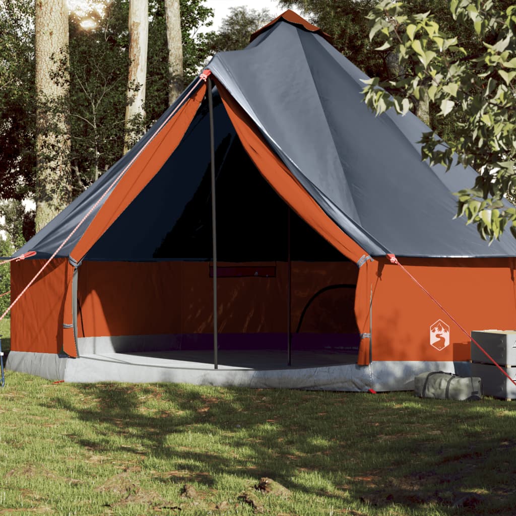 VXL8721012446335_m_en_hd_1.jpg vidaXL Rodinný stan tipi 10 osôb sivo-oranžový vodeodolný – Obrázok 1