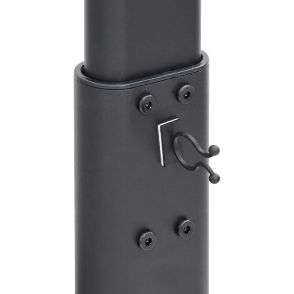 vidaXL Rohový TV stojan 1-vrstvový pre 32-65 palcov čierny – Obrázok 10