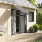 vidaXL Zaťahovacia markíza antracitová 100x150 cm látka a oceľ