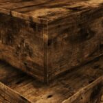 vidaXL Konferenčný stolík s LED svetlami dymový dub 90x50x40 cm – Obrázok 10