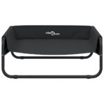 vidaXL Vyvýšený pelech pre psov antracitový oxfordská látka a oceľ – Obrázok 5