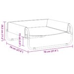 vidaXL Vyvýšený pelech pre psov antracitový oxfordská látka a oceľ – Obrázok 9