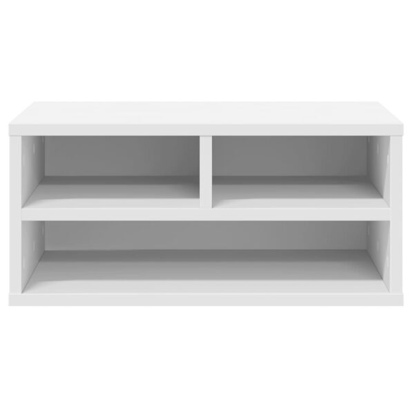 vidaXL Stojan na tlačiareň biely 49x40x22,5 cm kompozitné drevo – Obrázok 5