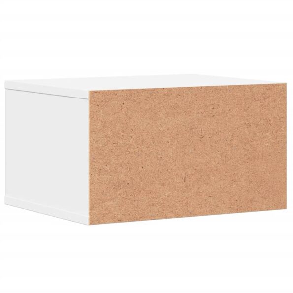 vidaXL Stojan na tlačiareň biely 40x32x22,5 cm kompozitné drevo – Obrázok 7