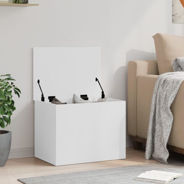 vidaXL Úložný box biely 60x42x46 cm kompozitné drevo – Obrázok 3