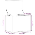 vidaXL Úložný box biely 60x42x46 cm kompozitné drevo – Obrázok 11