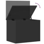 vidaXL Úložný box čierny 60x42x46 cm kompozitné drevo – Obrázok 8