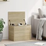 vidaXL Úložný box dub sonoma 60x42x46 cm kompozitné drevo – Obrázok 3