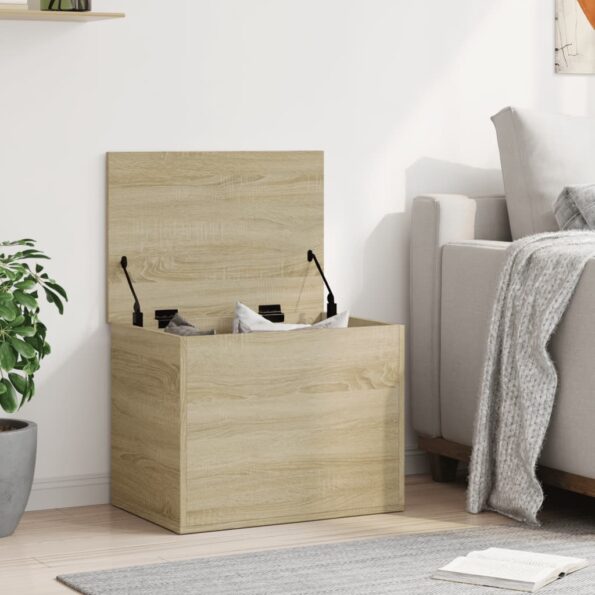 vidaXL Úložný box dub sonoma 60x42x46 cm kompozitné drevo – Obrázok 3