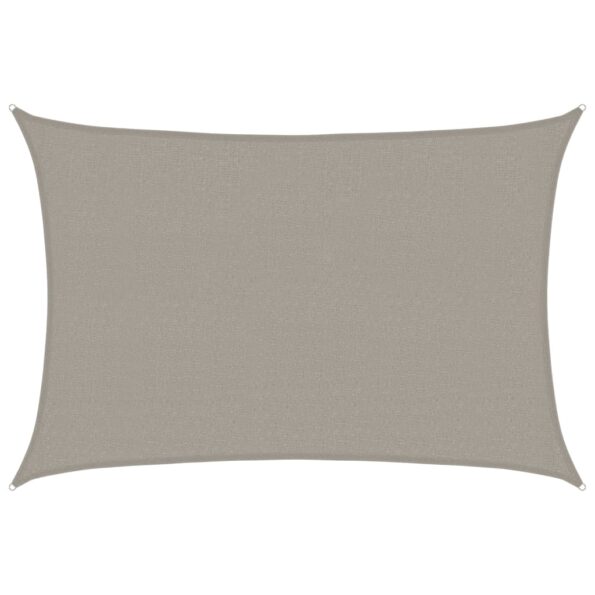 vidaXL Tieniaca plachta 160 g/m² obdĺžnik svetlosivá 2,5x3,5 m HDPE – Obrázok 2