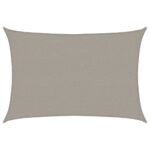 vidaXL Tieniaca plachta 160 g/m² obdĺžniková bledosivá 2,5x4 m HDPE – Obrázok 2