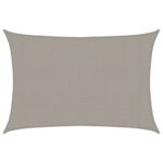 vidaXL Tieniaca plachta 160 g/m² obdĺžniková bledosivá 3x4 m HDPE – Obrázok 2