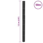 vidaXL Membrána proti burine čierna 1,5x50 m PP – Obrázok 8