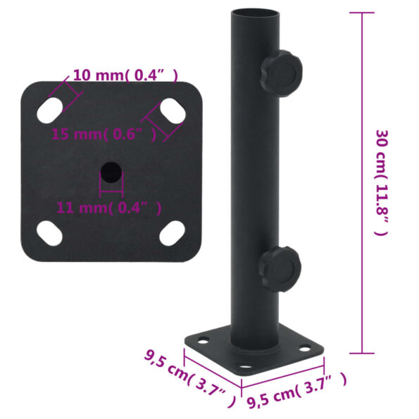 VXL8721012989474_g_en_hd_5.jpg vidaXL Podstavec na slnečník pre tyč Ø32/34/38 mm matná čierna oceľ – Obrázok 6