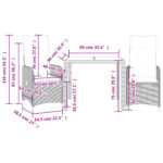 vidaXL 3-dielna záhradná bistro súprava s vankúšmi čierna polyratan – Obrázok 7