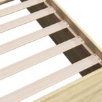 vidaXL Posteľný rám bez matraca dub sonoma 75x190 cm kompozitné drevo – Obrázok 7